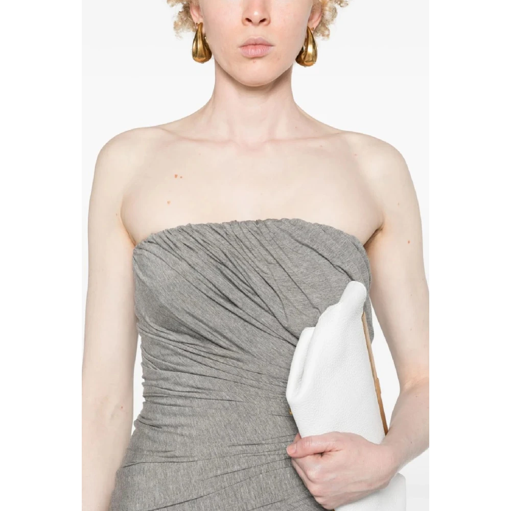The Attico Stijlvolle Grijze Mini Jurk Aw24 Gray Dames