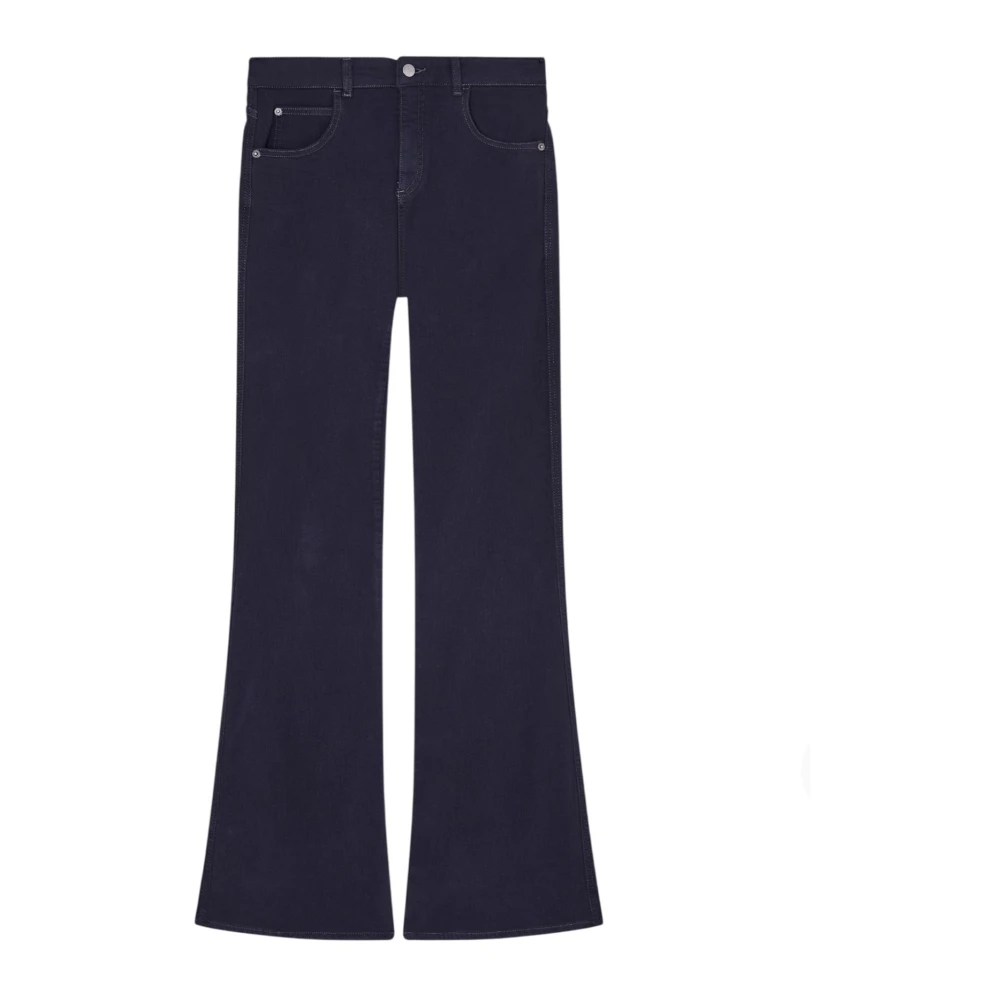 Emporio Armani Vrouw Blauw Jeans Dames, W29, Katoen, J9d Mid-Rise Flared Jeans