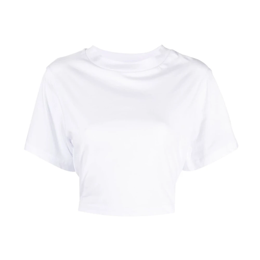 Tela Strip T-Shirt A001 White Dames