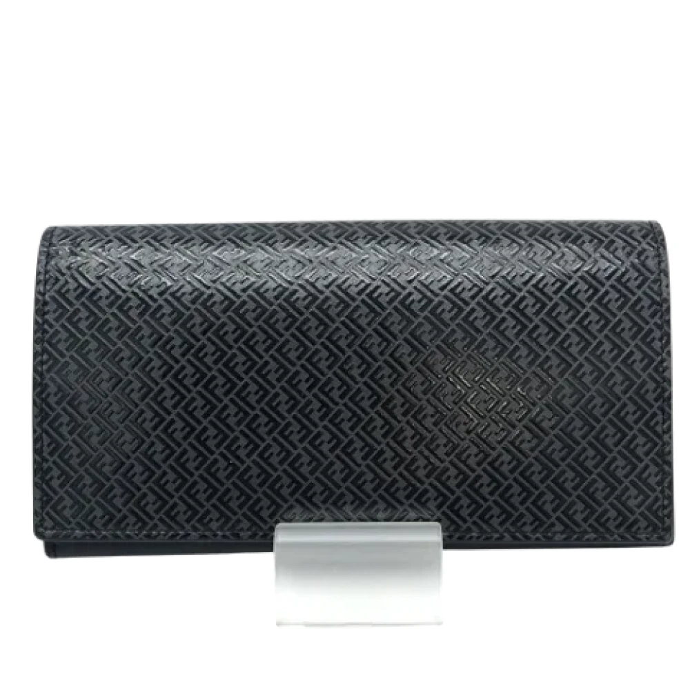 Fendi Vintage Pre-owned Leather wallets Black Dames