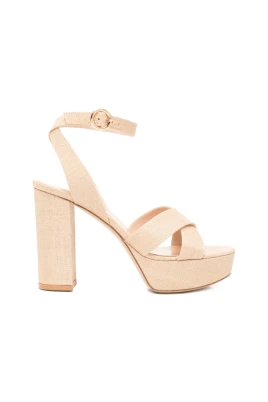 Criss-cross Platform Sandals