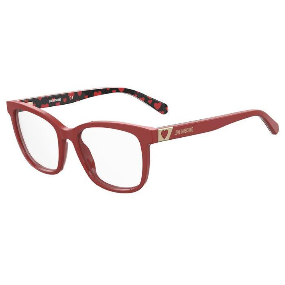 Moschino Stijlvolle Bril in Blauw Red Dames
