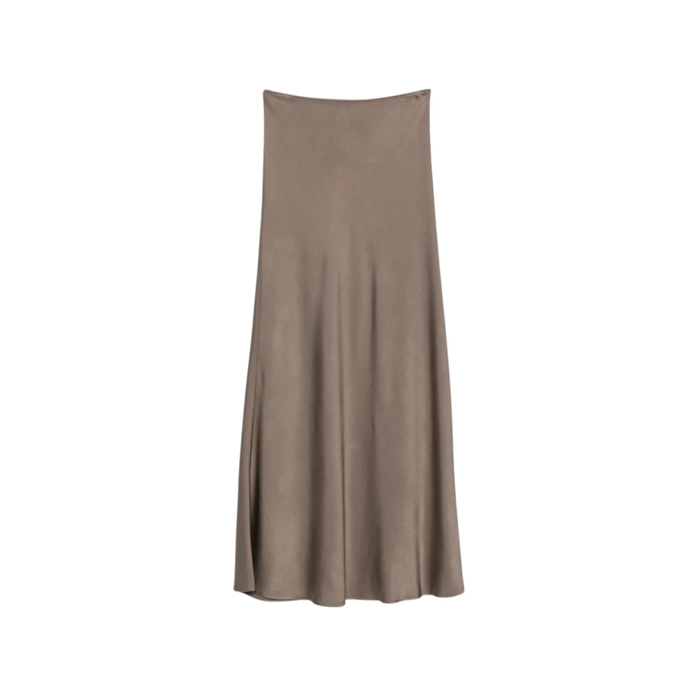 Fabiana Filippi Bias-Cut Maxi Skirt - Female - Midi Skirts - Brown - M - Skirts