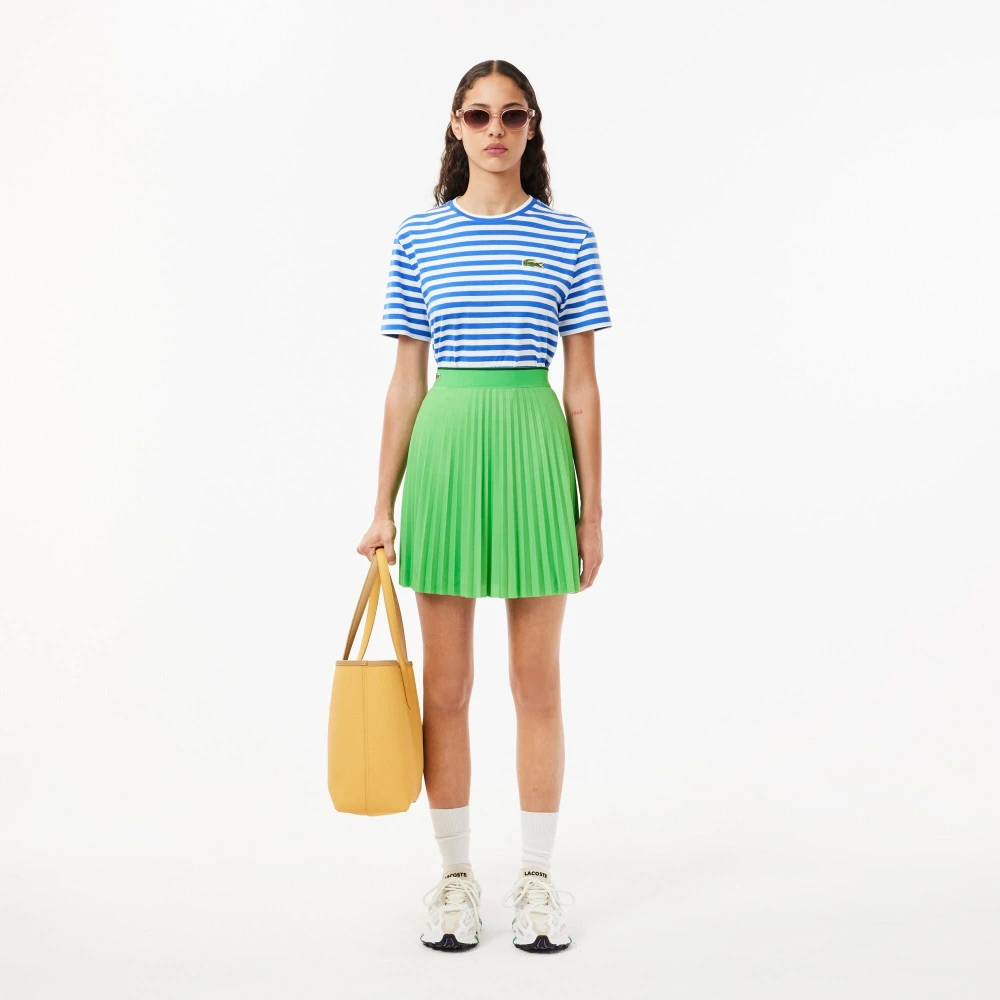 Lacoste Anna Schoudertas in Zwart Yellow Dames