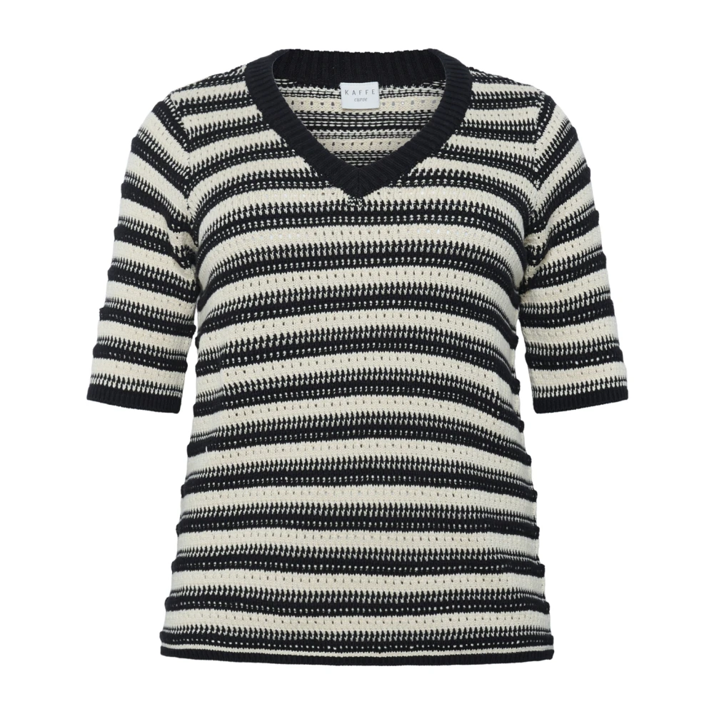 Knitwear > V-neck Knitwear - - Kaffe Curve - Modalova