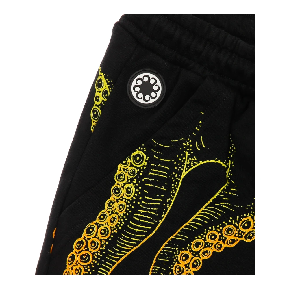 Octopus Gradient Sweatshorts Zwart Lichtgewicht Tracksuit Shorts Black Heren