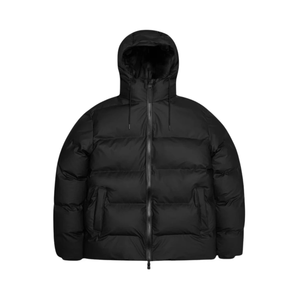 Rains Uomo Nero - Giacca Alta Puffer - Jackets - S