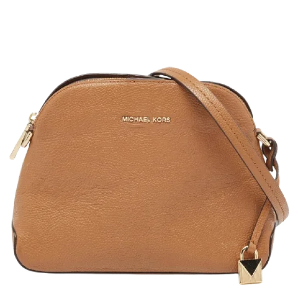 Michael Kors Pre-owned Leather crossbody-bags Brown Dames