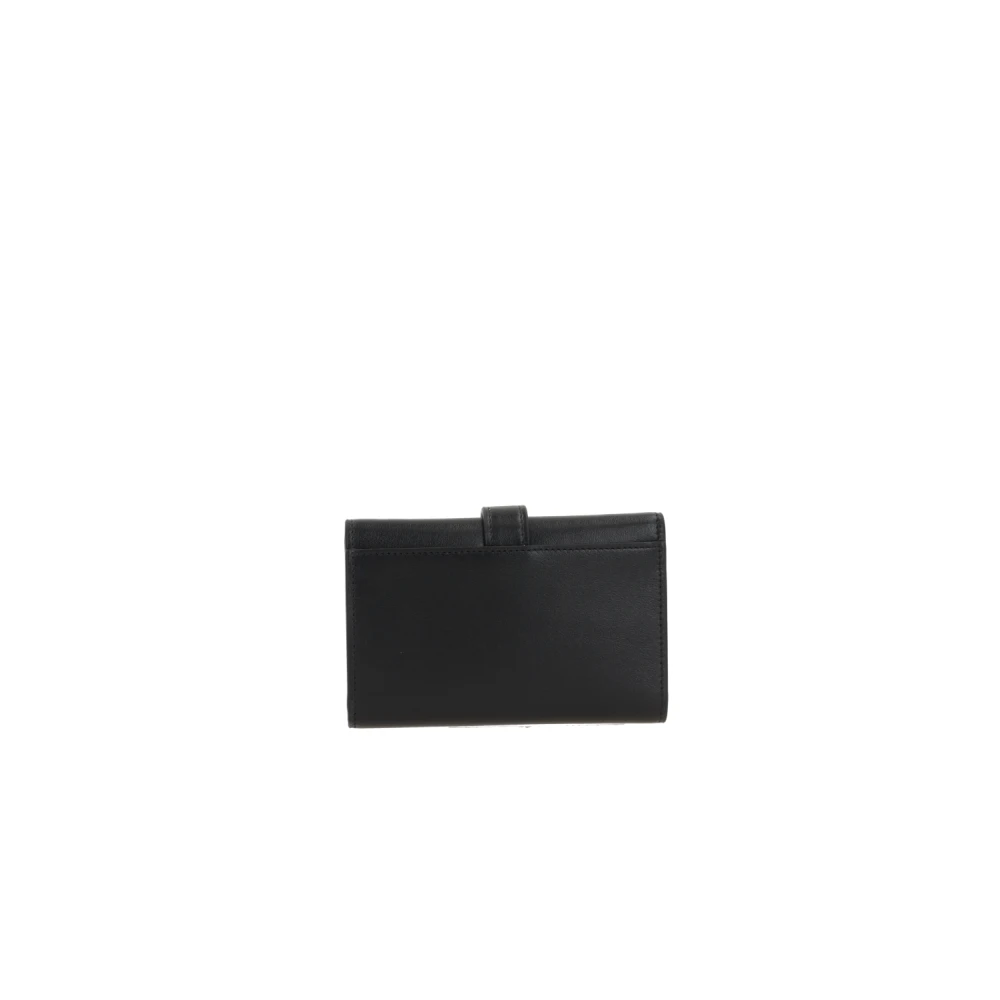 Montblanc Zwarte leren creditcardhouder Black Heren