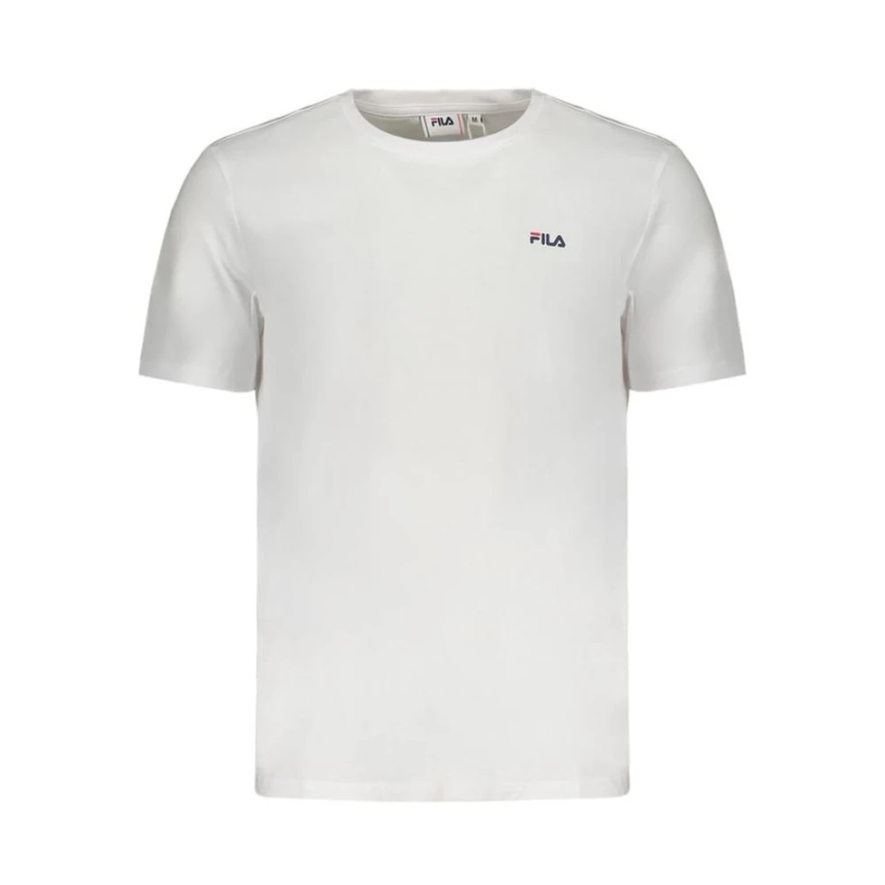 Fila Men's White T-Shirts, S, Classic Logo Print Tee Shirt