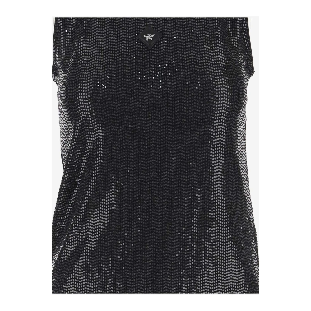 MCM Stijlvolle mouwloze tops voor vrouwen Black Dames