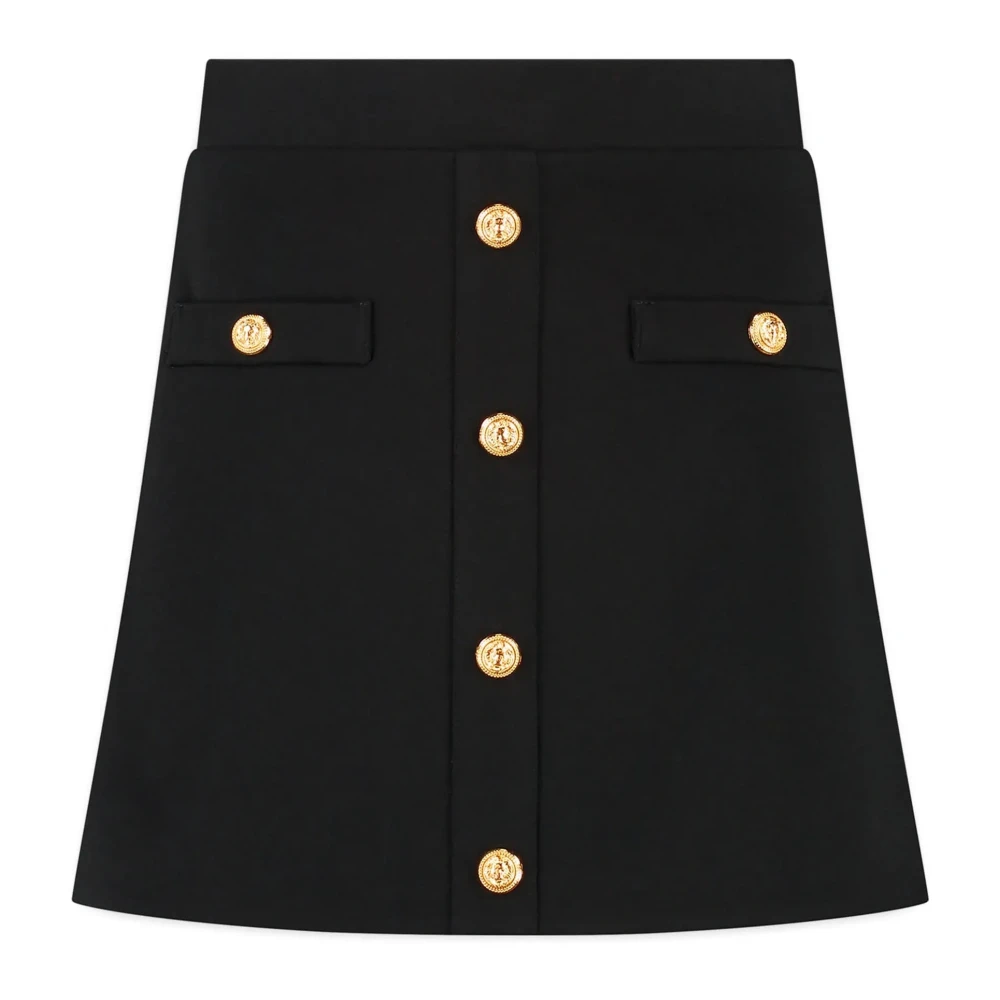 Balmain Girls Black Feminine Skirt - Kids Skirts - 13 Y - Kids