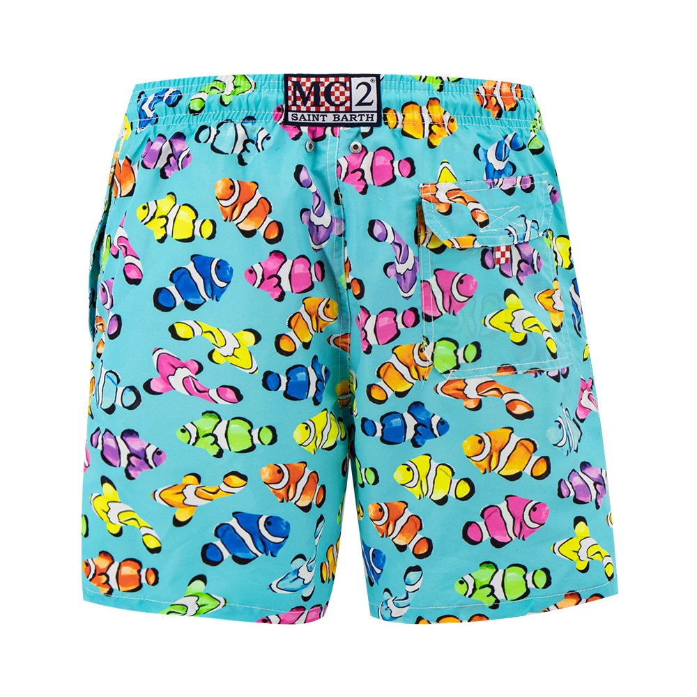 MC2 Saint Barth Zwem Boxer Shorts Lichtgewicht Stof Multicolor Heren