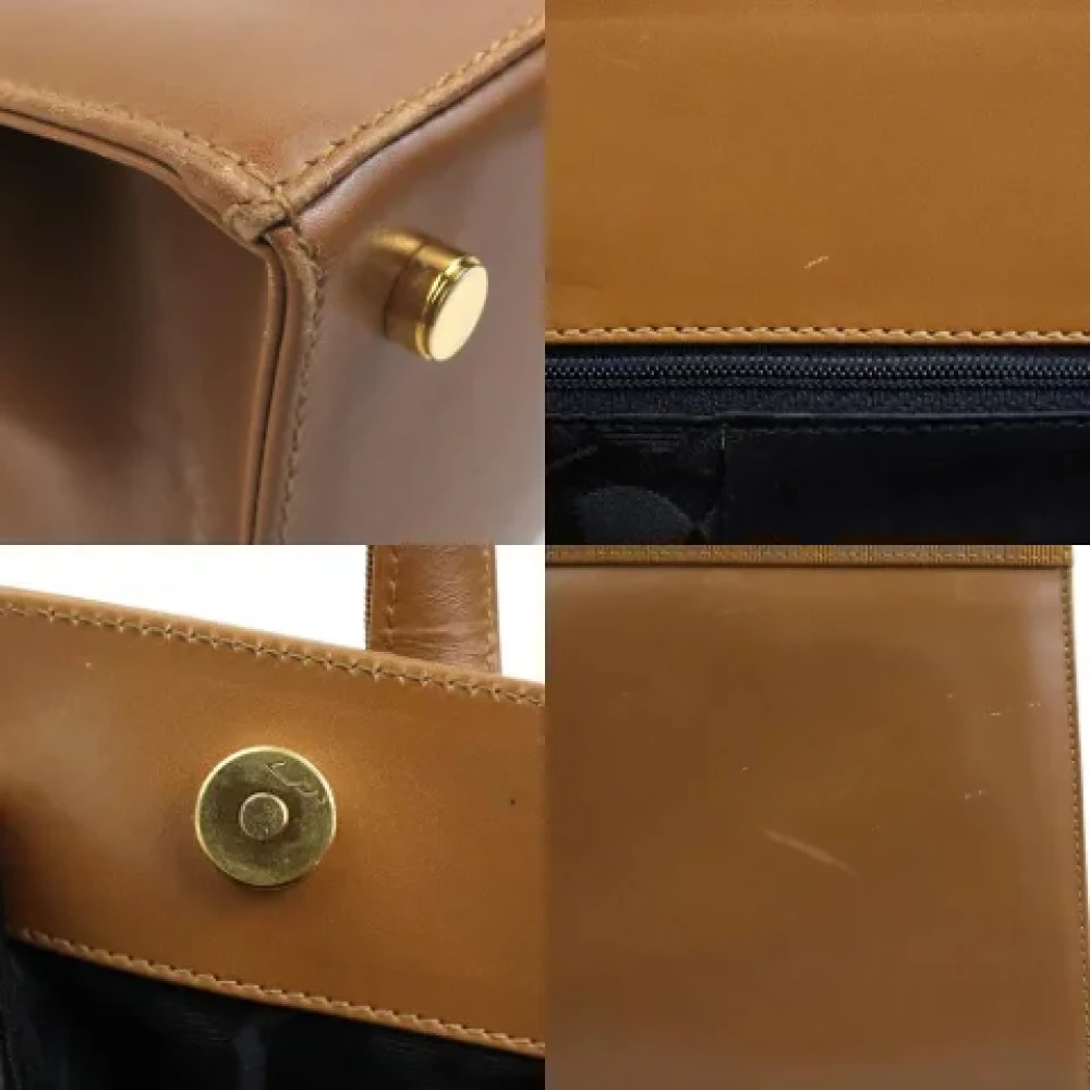 Salvatore Ferragamo Pre-owned Leather handbags Brown Dames