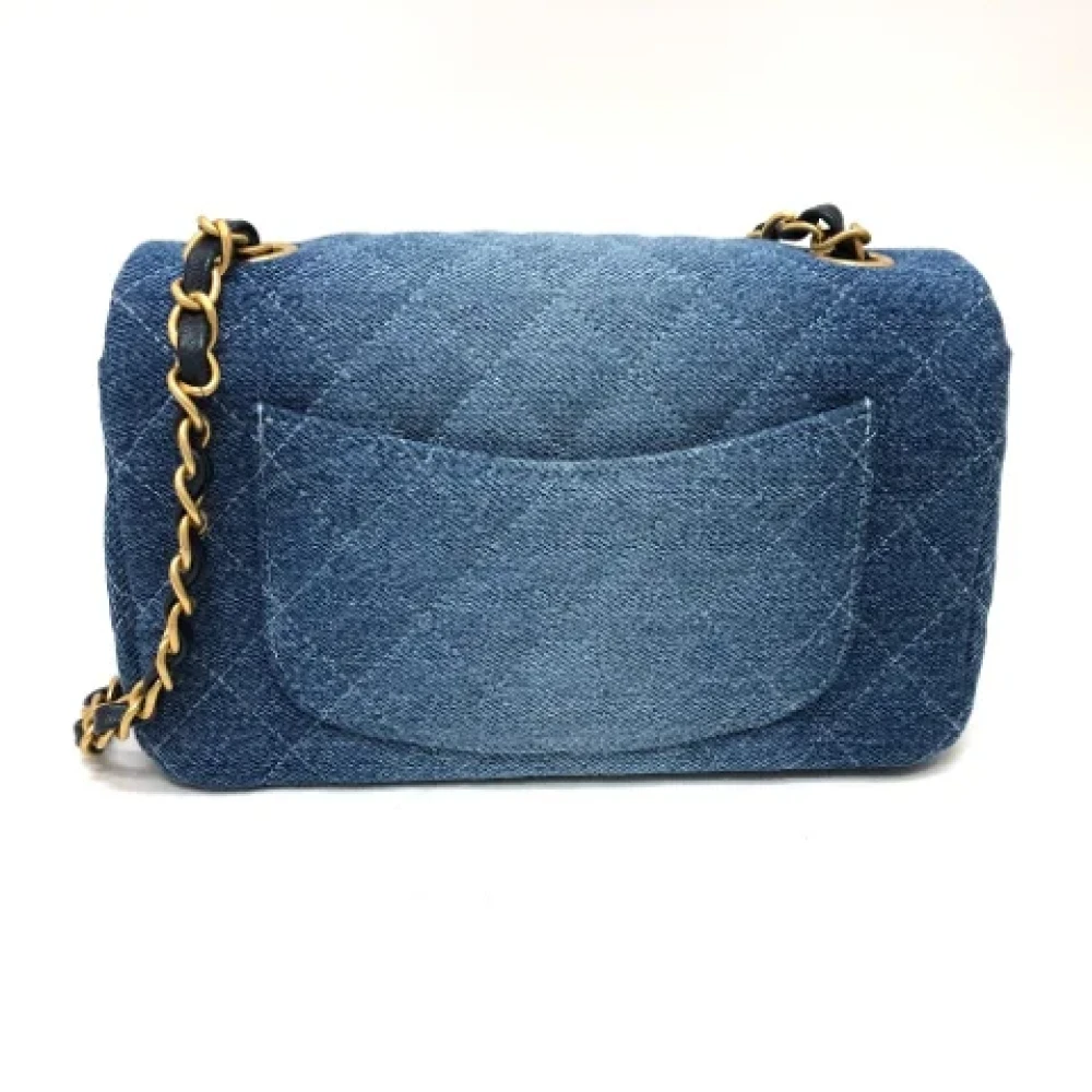 Chanel Vintage Pre-owned Denim chanel-bags Blue Dames