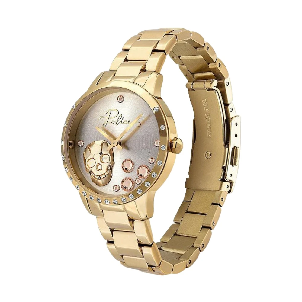 Police Women's Golden Stainless Steel Quartz Analog Watch