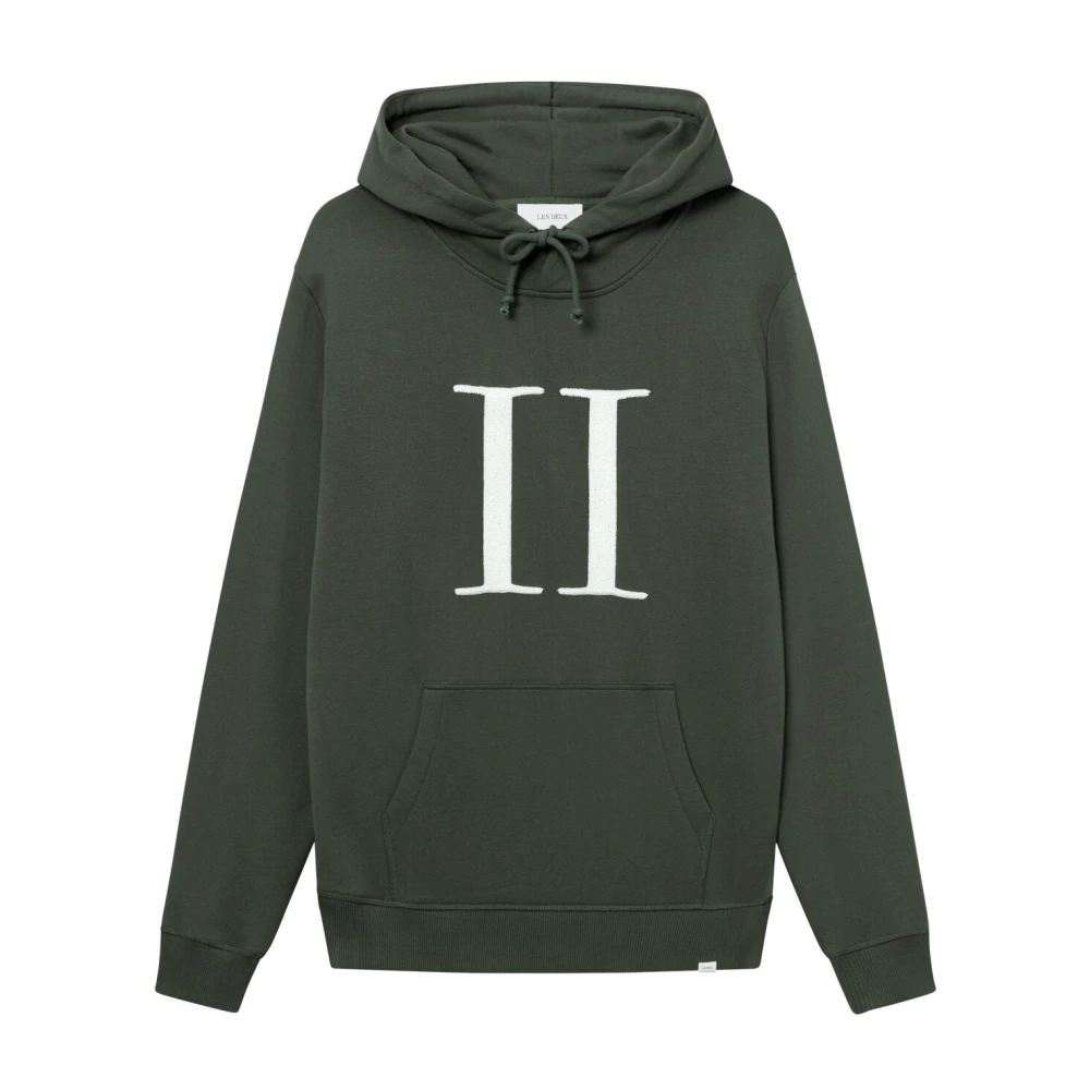 Les Deux Bouclé Hoodie Encore Stijl Green Heren