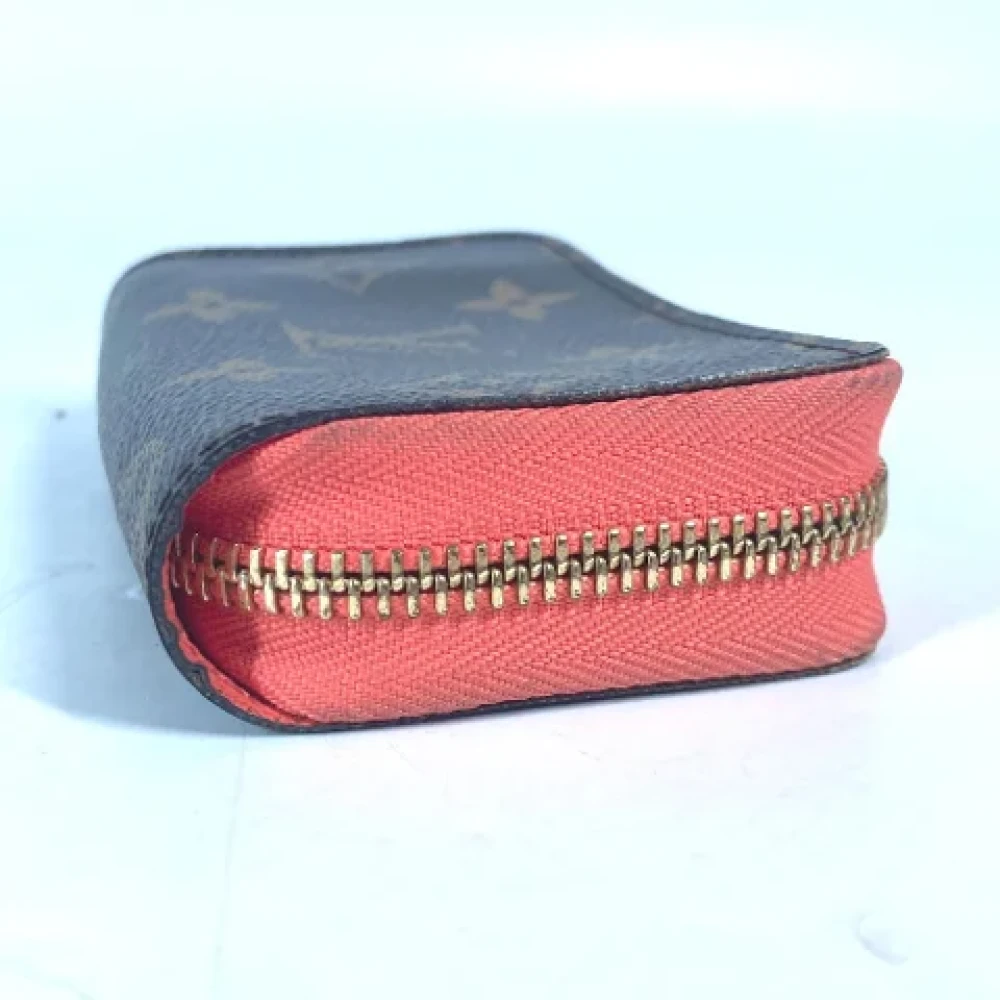 Louis Vuitton Vintage Pre-owned Cotton wallets Brown Dames