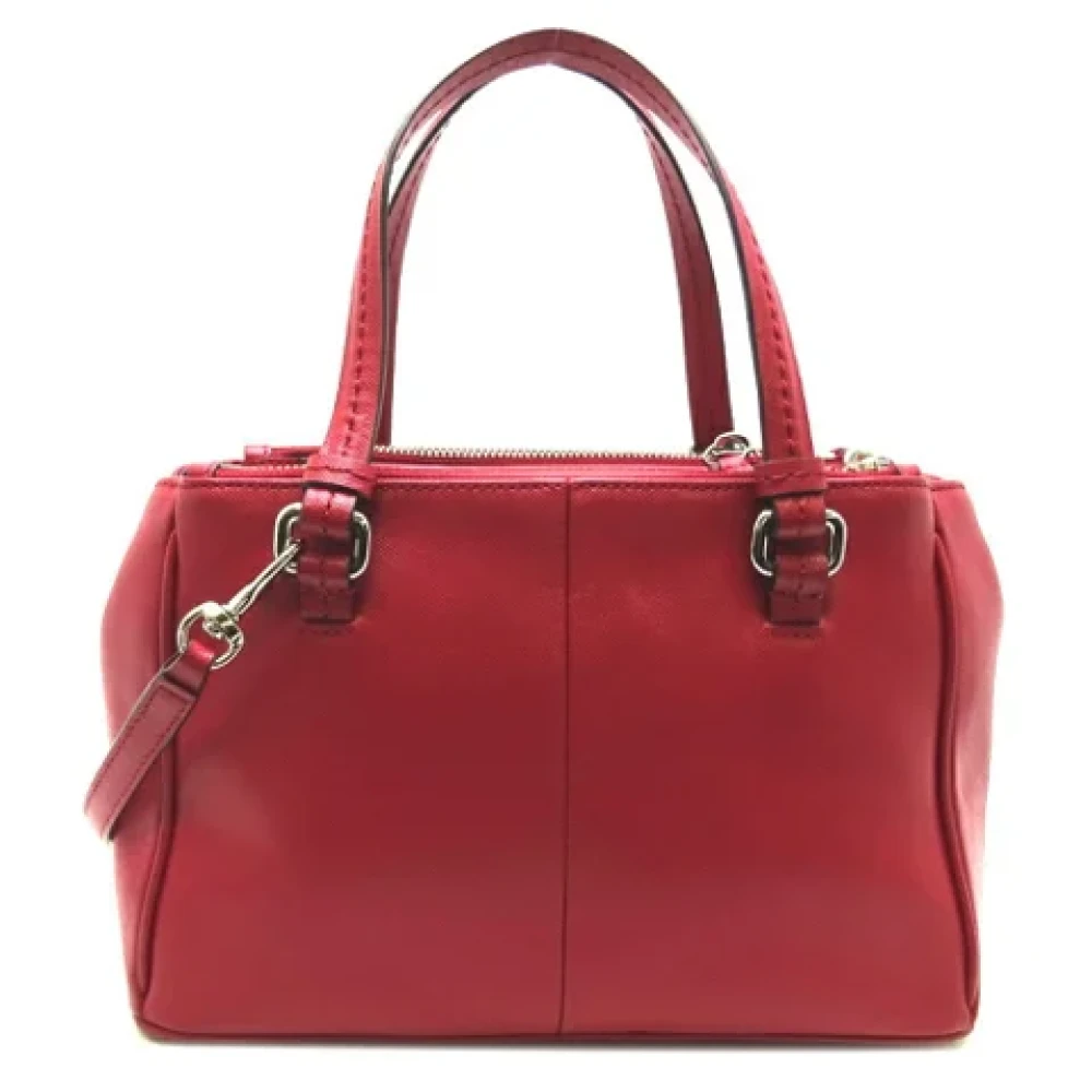 Coach Pre-owned Leather shoulder-bags Red Dames