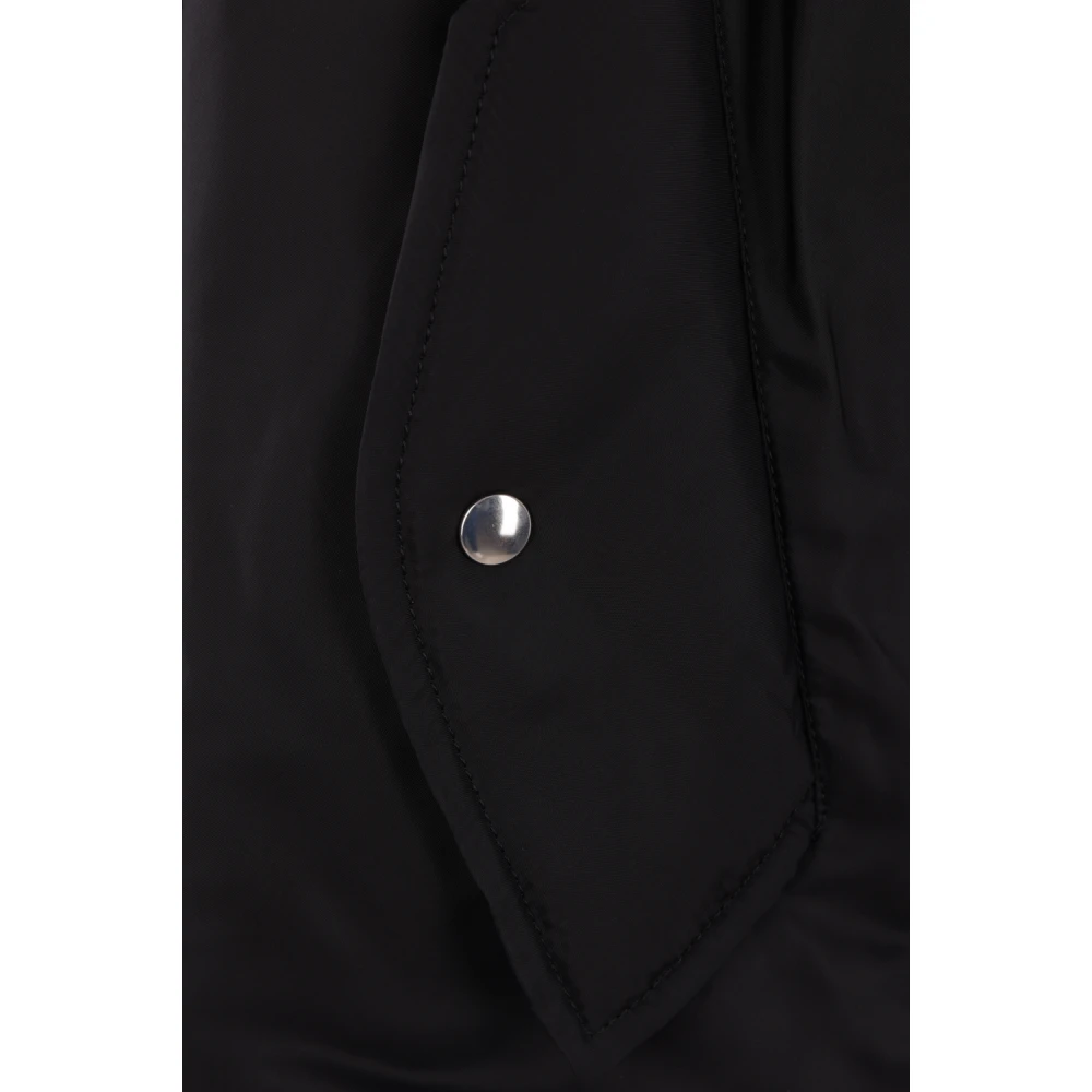 Comme des Garçons Omkeerbare Asymmetrische Bomberjas Black Heren