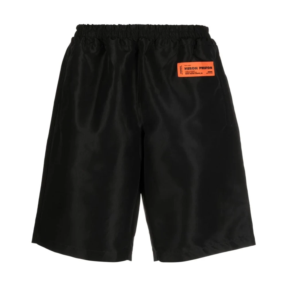 Heron Preston Men's Black Casual Nylon Shorts