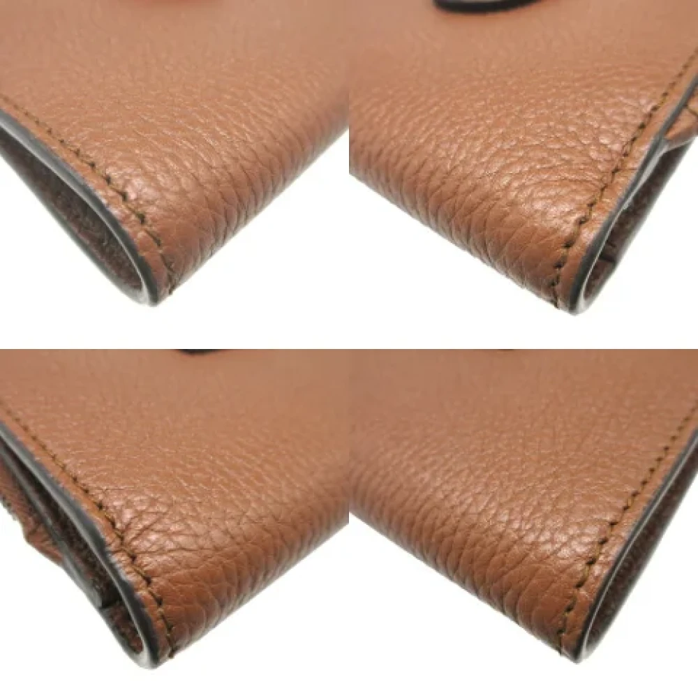 Gucci Vintage Pre-owned Leather wallets Brown Dames