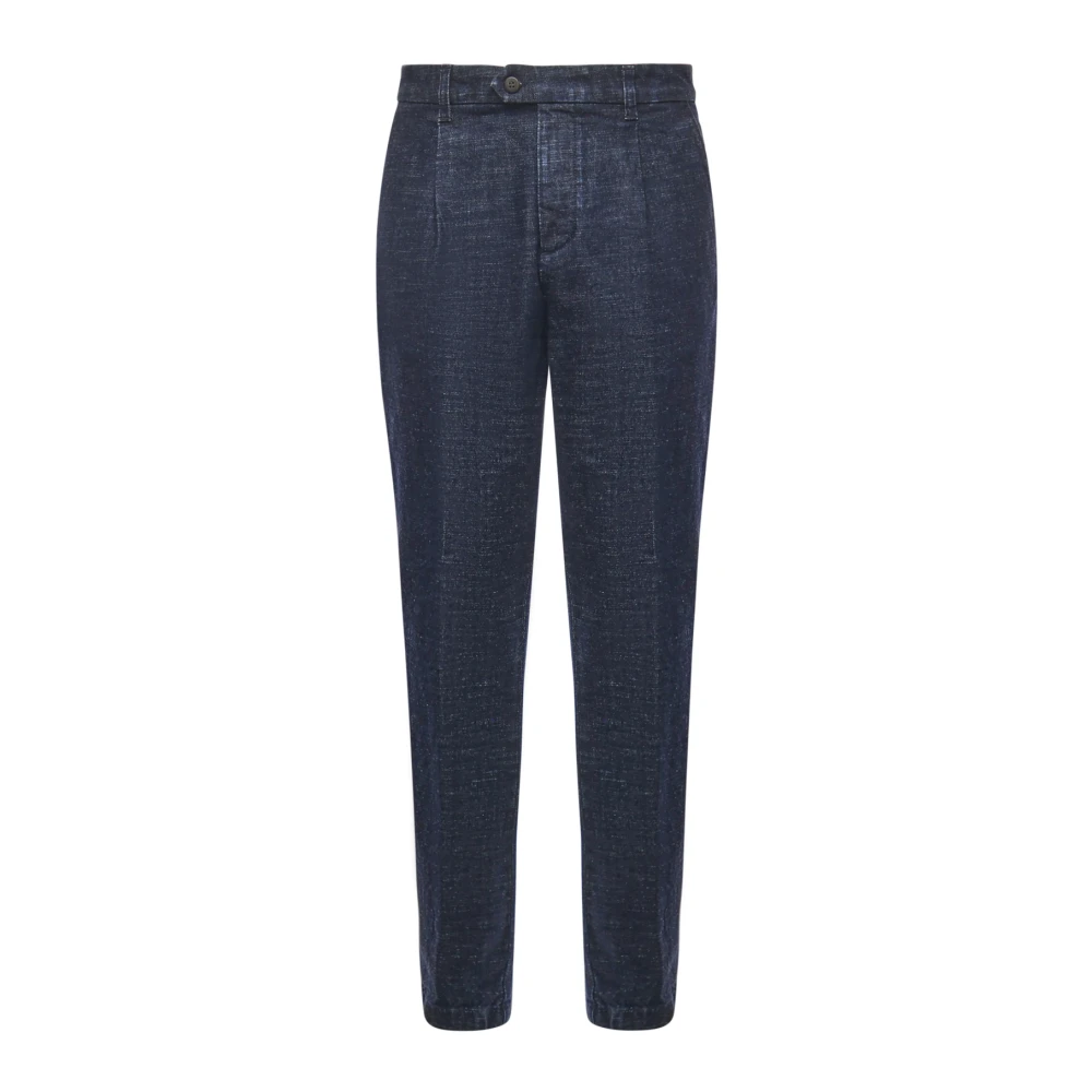 Eleventy Mannelijk Blauw Broeken Heren, W33, Slim-Fit Broeken