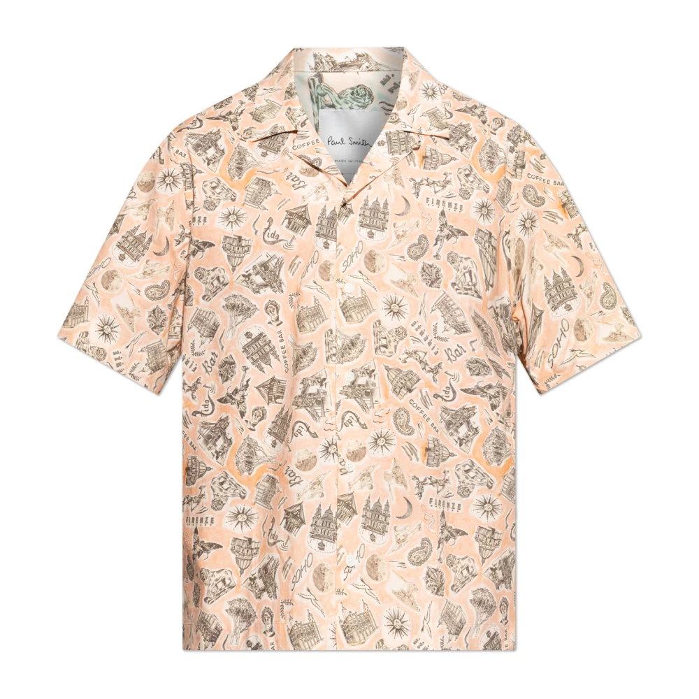 Paul Smith Kortemouwenshirt Orange Heren