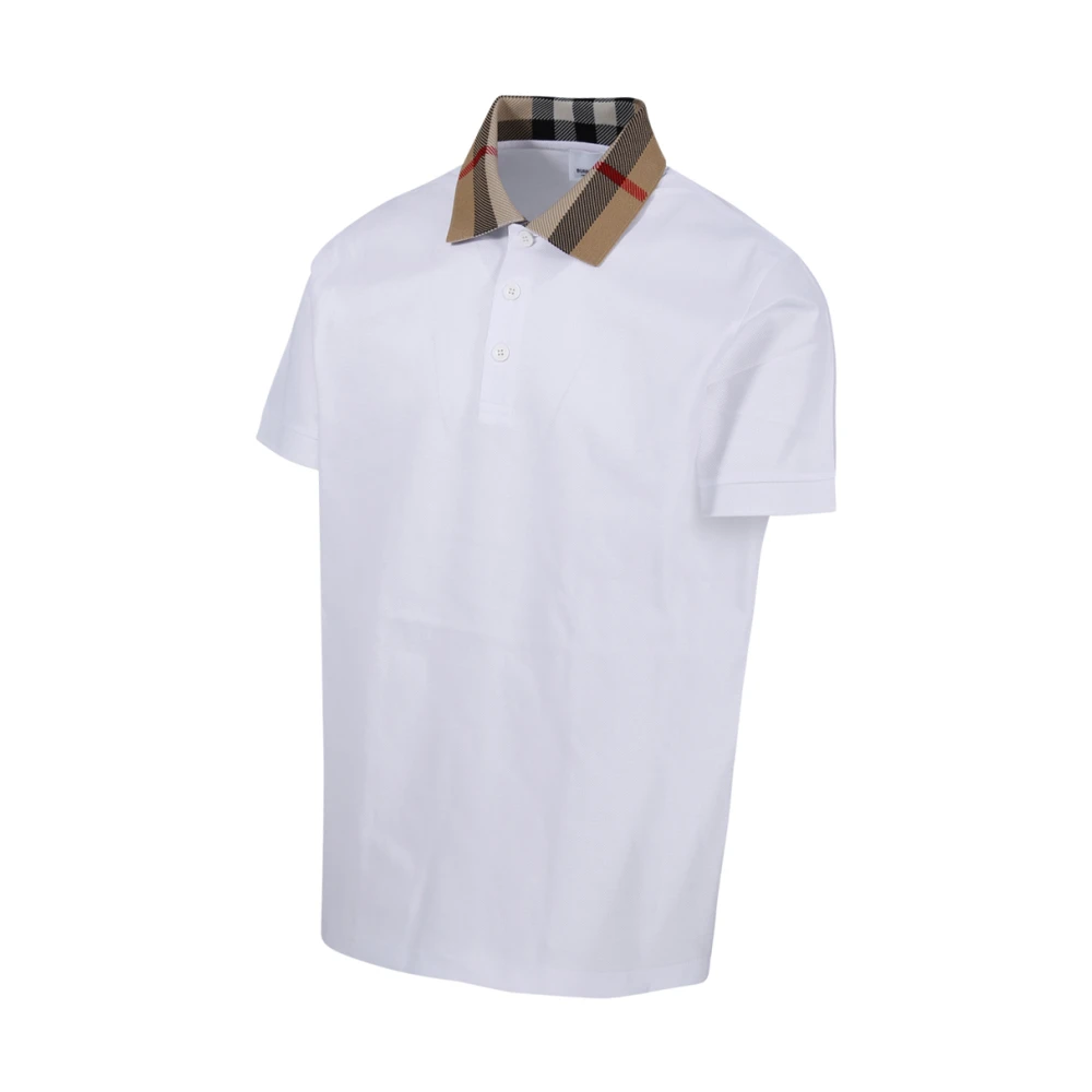 Burberry Witte Cody Polo White Heren