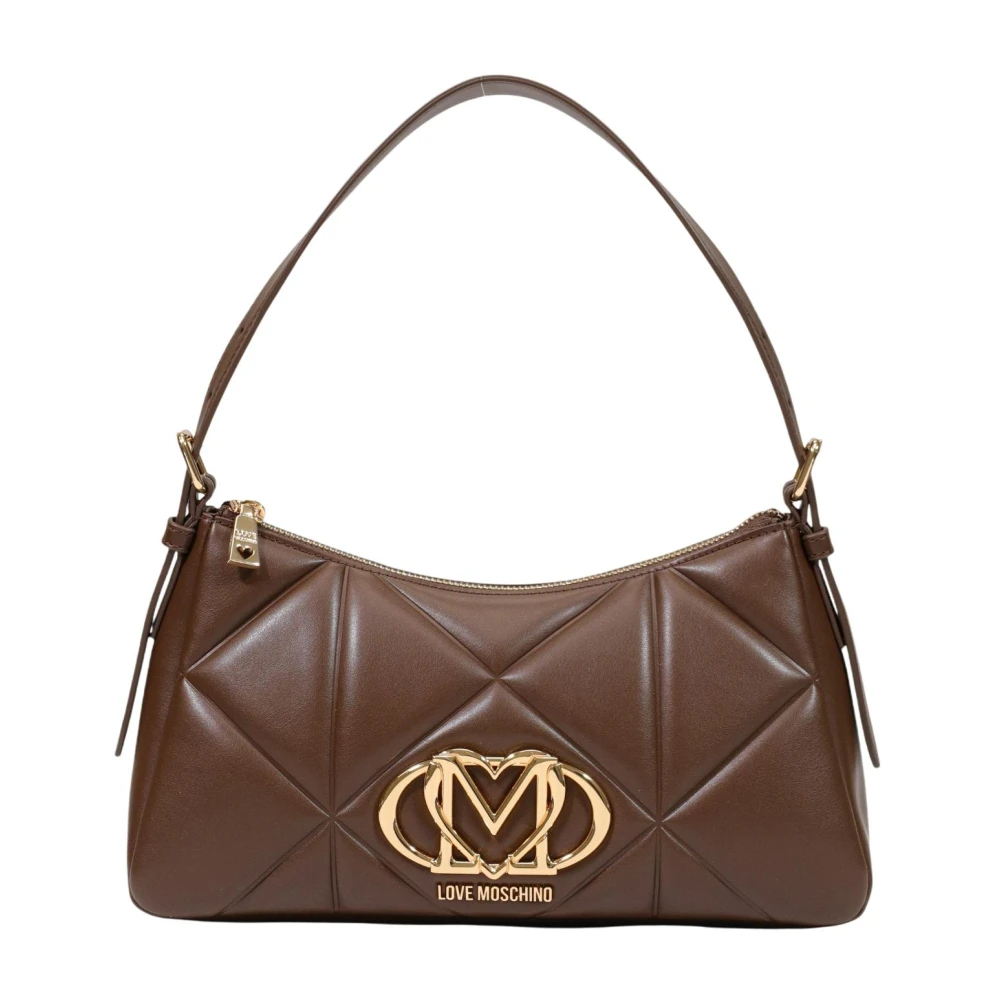 Love Moschino Brown Borsa Pu Embossed - Female - Shoulder Bags - One Size - Bags
