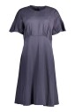 robe-courte-bleue-avec-col-rond