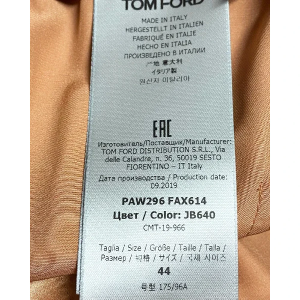 Tom Ford Pre-owned Silk bottoms Orange Dames