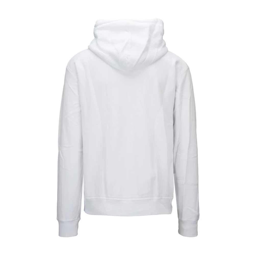 Dsquared2 Heren Zip Hoodie met Brand Print White Heren