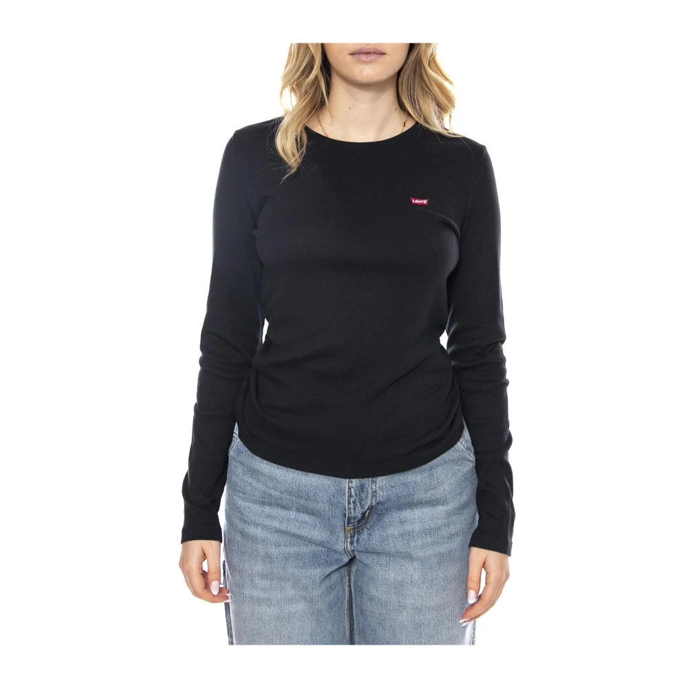 Levi's Vrouw Zwart Tops Dames, Xs, Long Sleeve Top