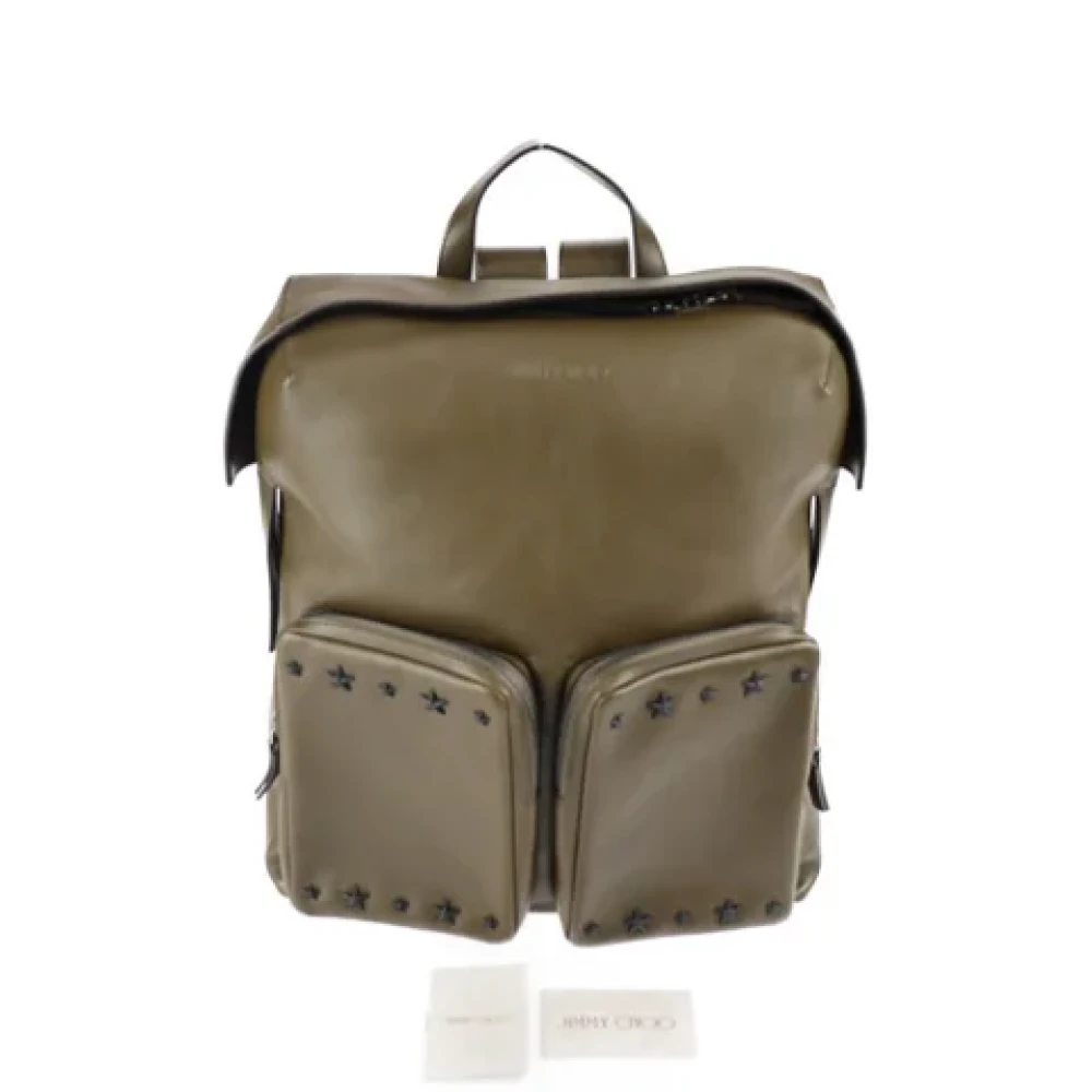 Jimmy Choo Pre-owned Leather backpacks Brown Dames