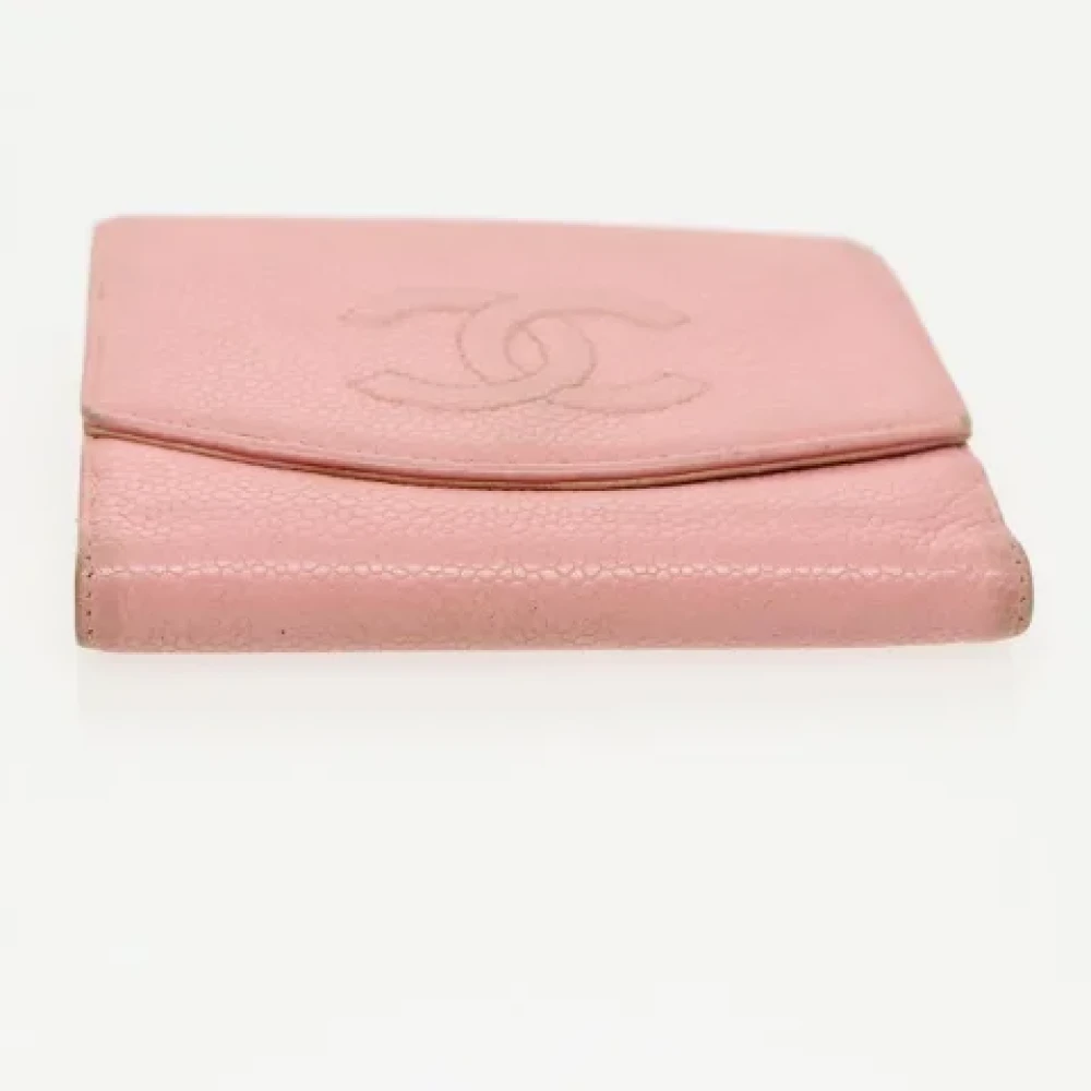 Chanel Vintage Pre-owned Leather wallets Pink Dames