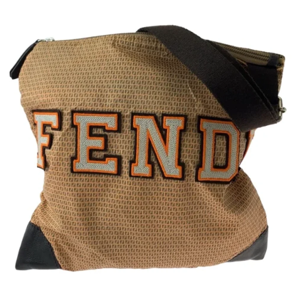 Fendi Vintage Pre-owned Canvas fendi-bags Brown Dames