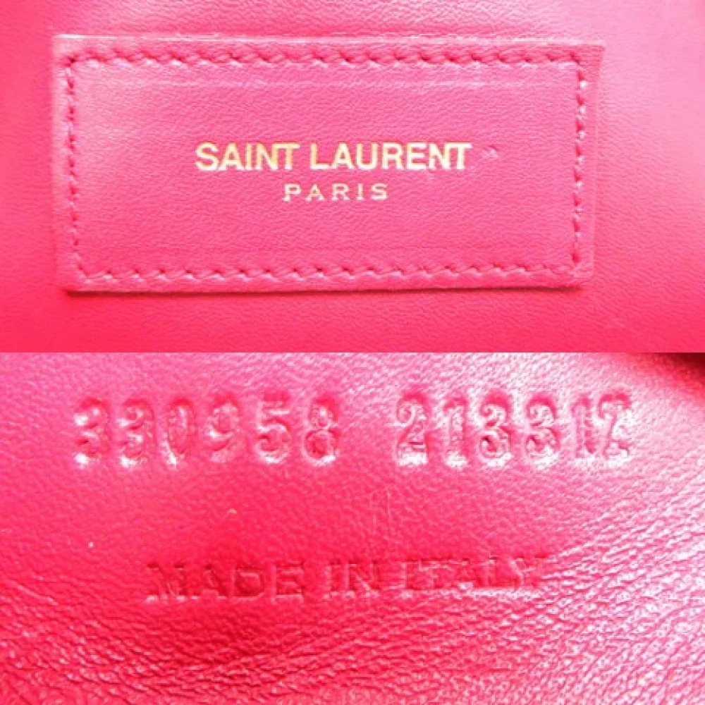 Saint Laurent Vintage Pre-owned Leather handbags Red Dames