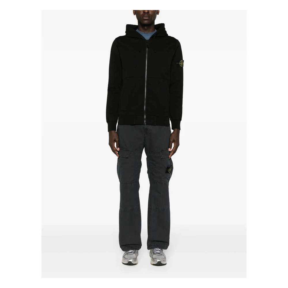 Stone Island Zwarte Truien voor Mannen Black Heren