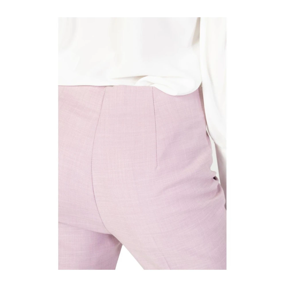 Sandro Ferrone Viscose Blend Palazzo Broek Collectie Pink Dames
