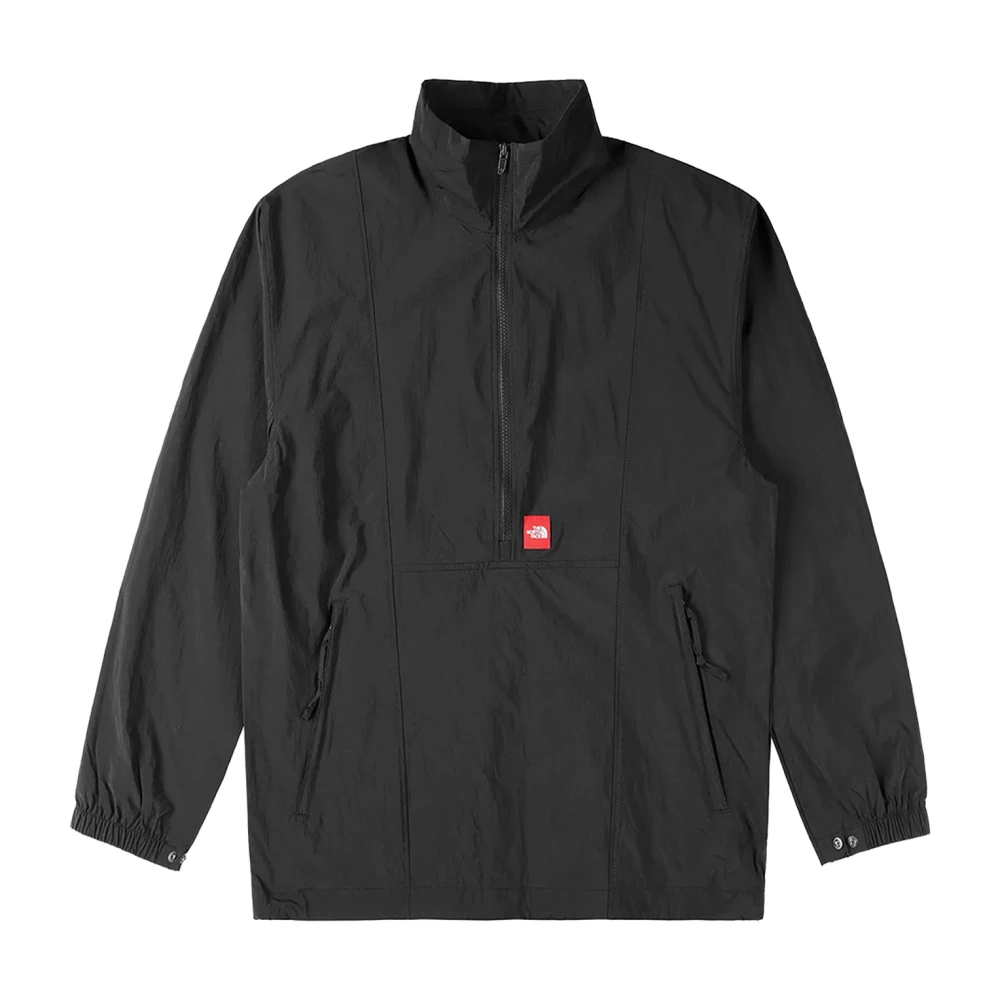 The North Face Black Windbreakers, Male, M, Half-Zip Jacket