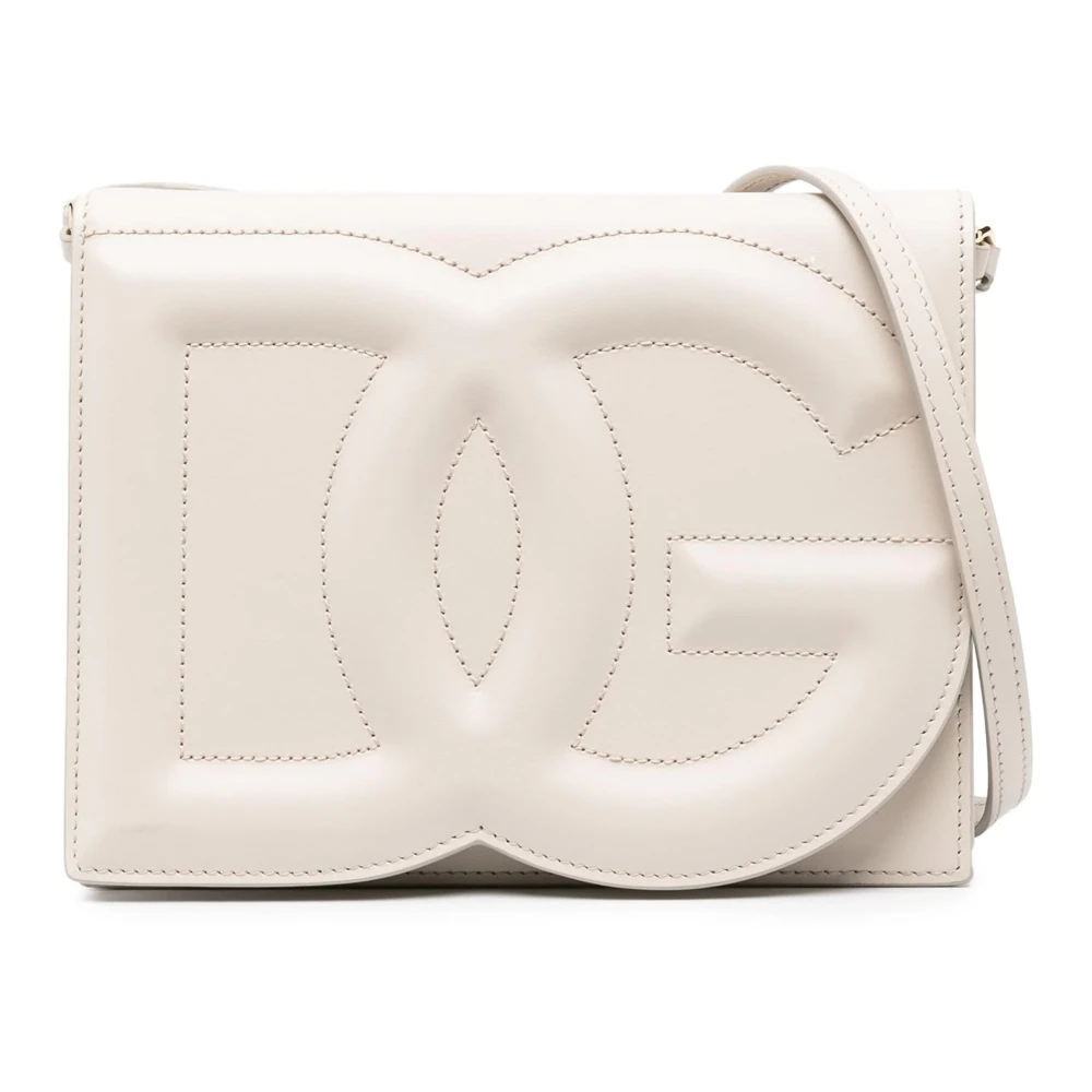 Dolce & Gabbana Schoudertas Ivory White Dames