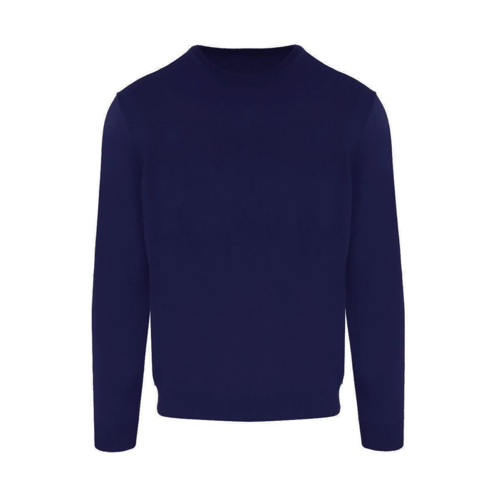 Malo Blauwe Wollen Coltrui Heren Blue Heren