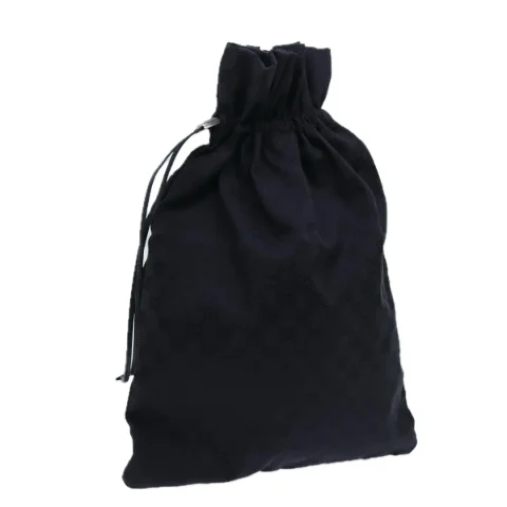 Gucci Vintage Pre-owned Canvas pouches Black Dames