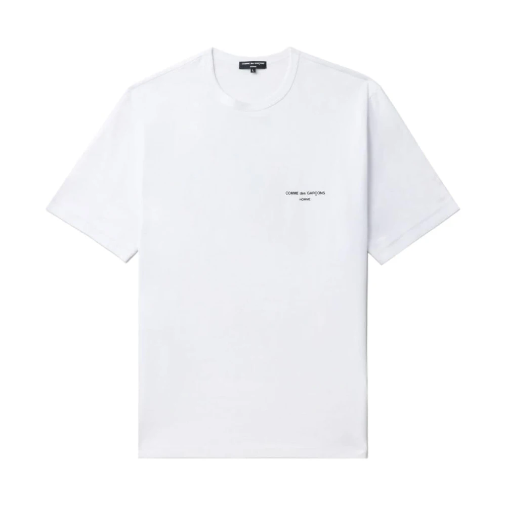 Comme des Garçons Logo-Print Katoenen T-Shirt White Heren