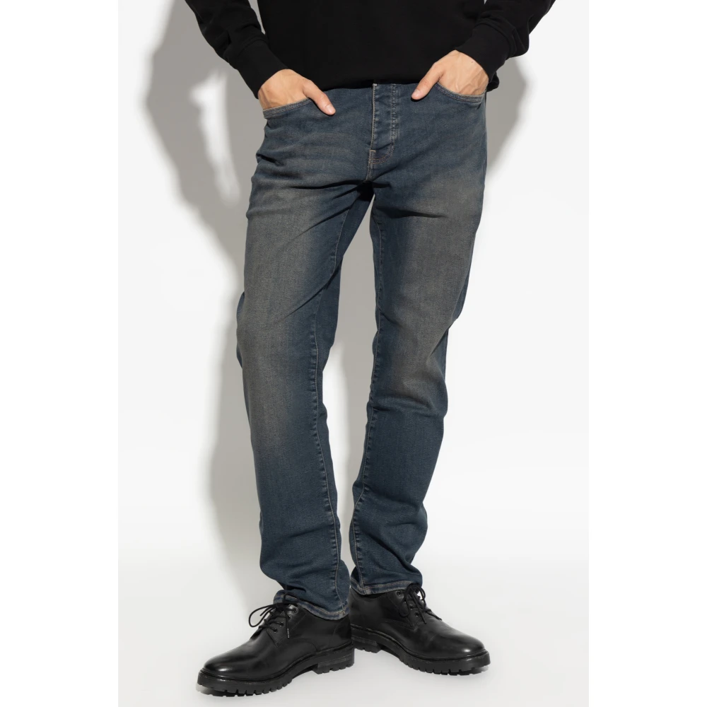 AllSaints Sid Skinny Jeans Blue Heren