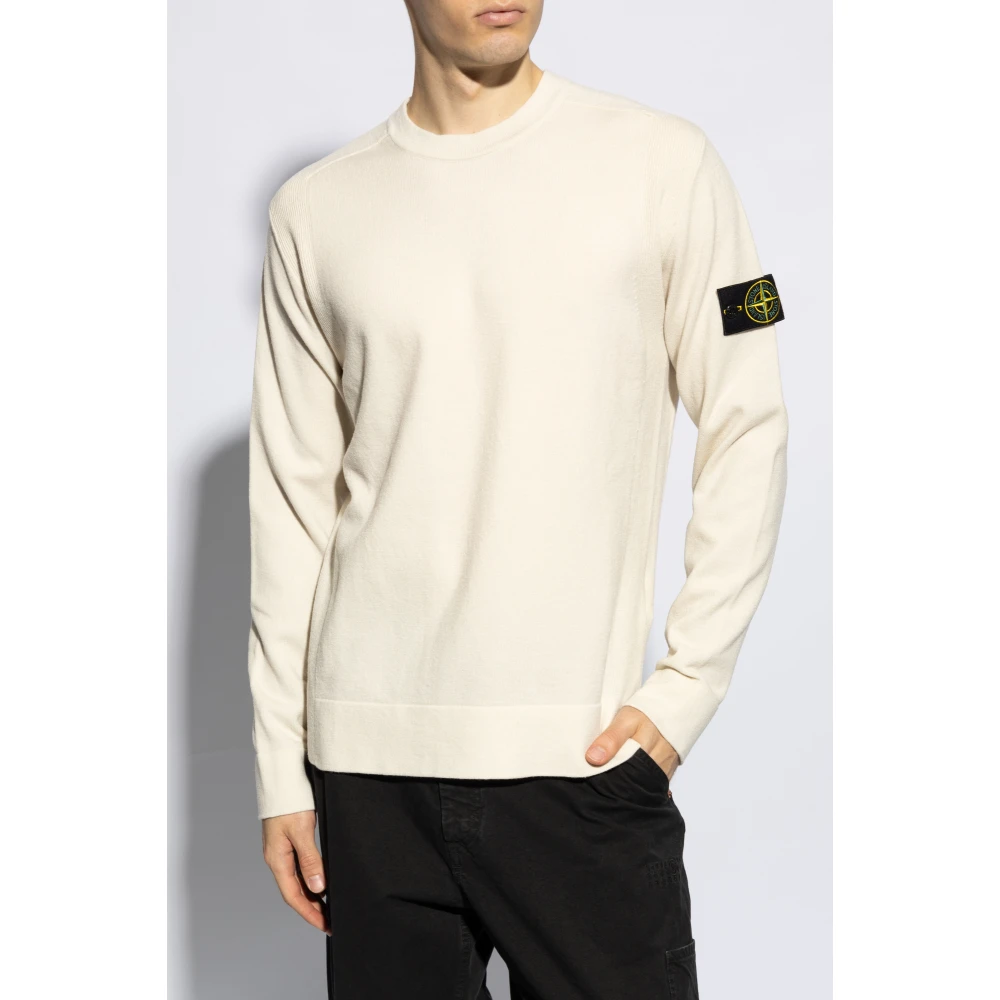 Stone Island Wollen trui Beige Heren