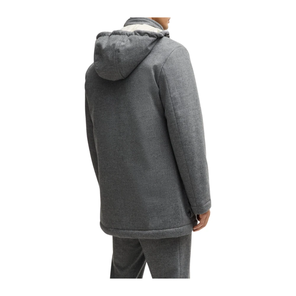 Boss Hoodie Jacket Gray Heren