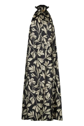 Silk Twill Maxi Dress