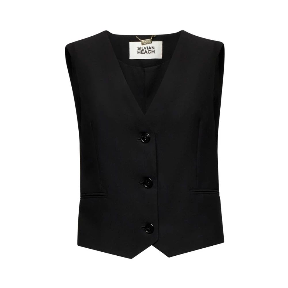Silvian Heach Donna Nero Giacche, M, New,